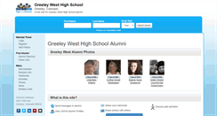 Desktop Screenshot of greeleywesthighschool.net