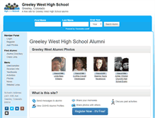 Tablet Screenshot of greeleywesthighschool.net